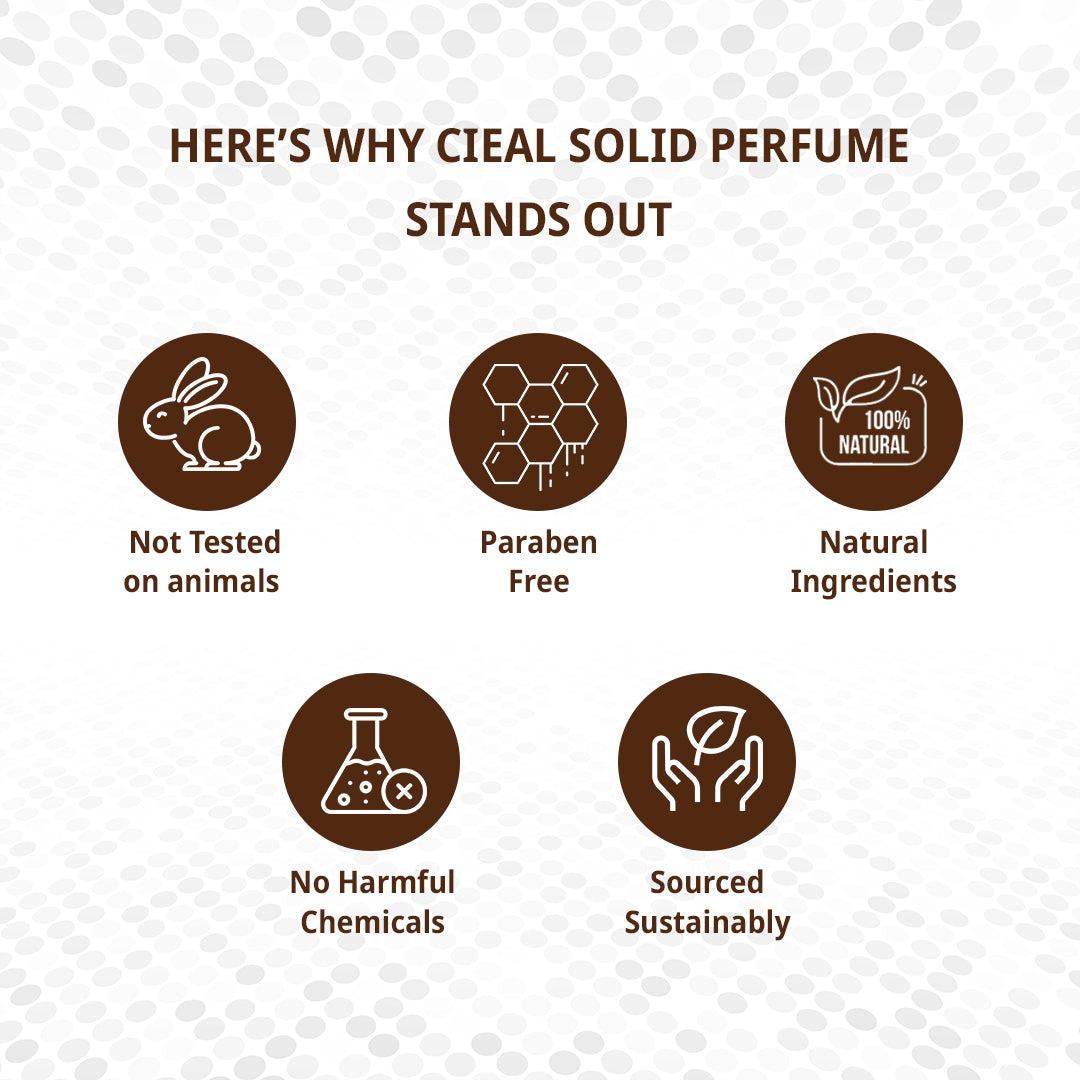 CIEAL Solid Perfume Set of 6 – Aqua Blue | Kobra | Absee | White Oud | Jordan | Sandalwood